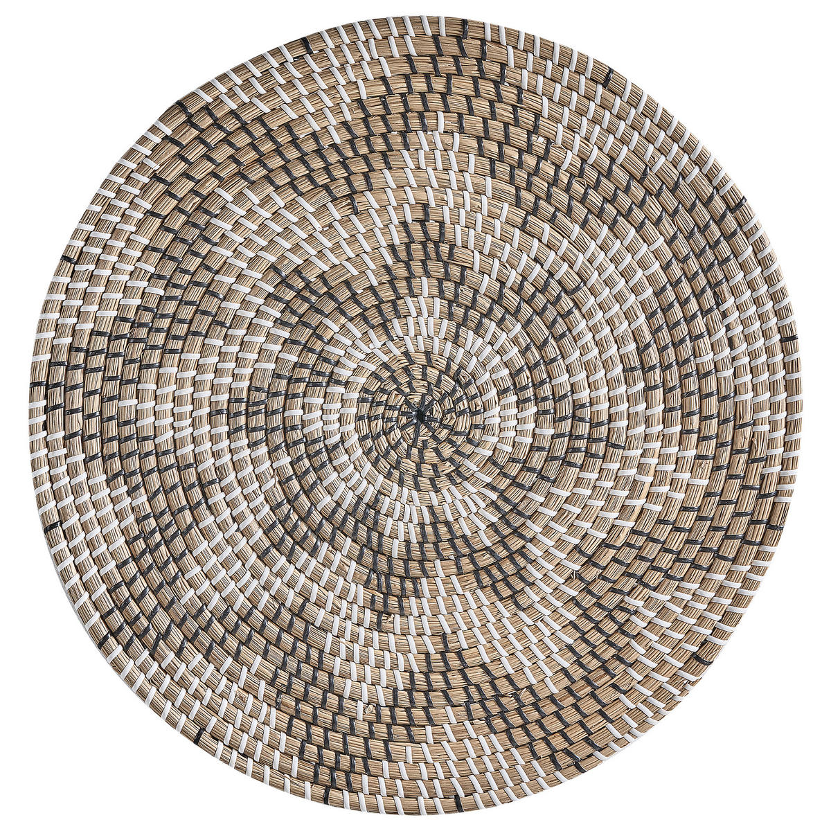 WANDDEKORATION Seegras beige Laocai - Beige, Naturmaterialien (45/45/1cm) - Beliani