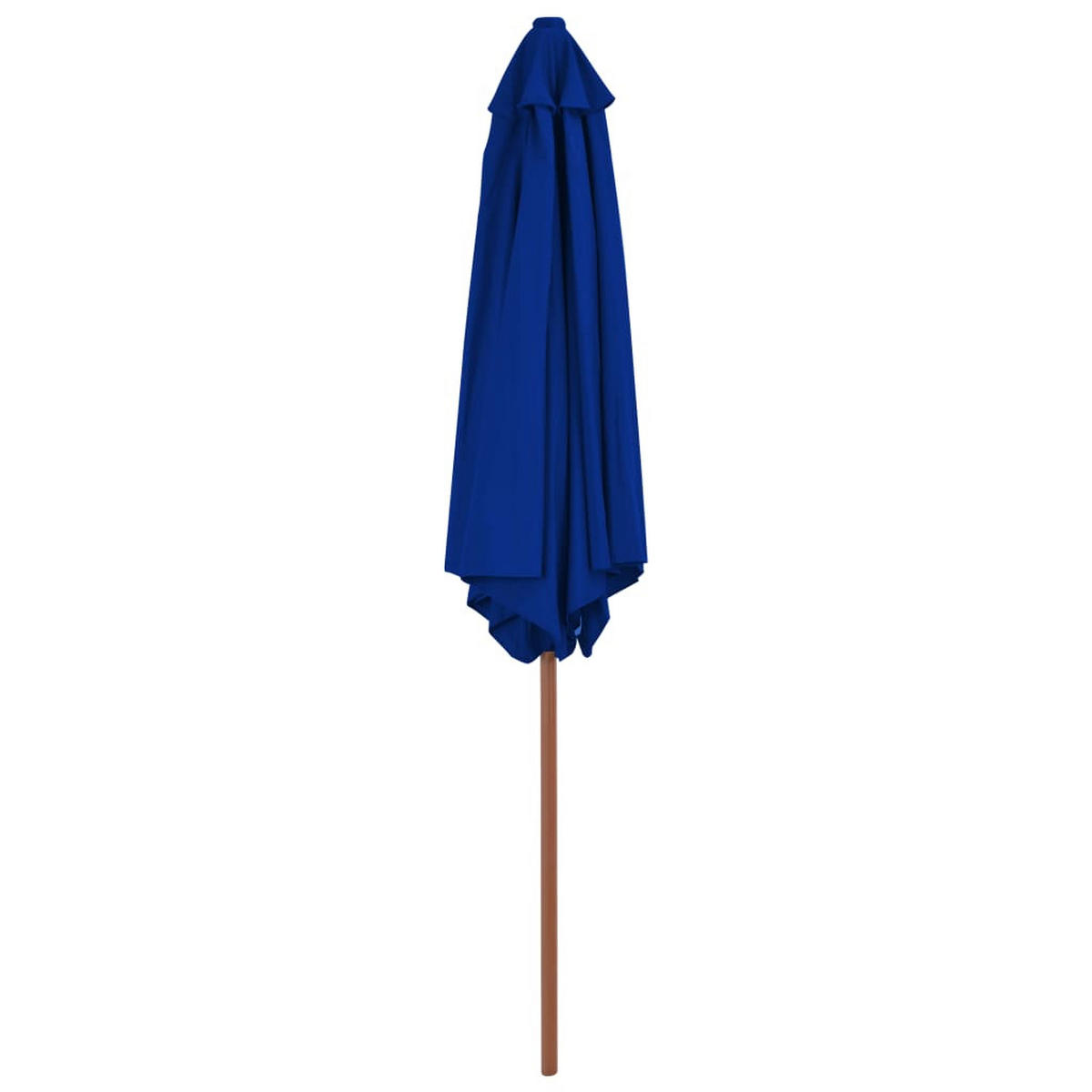 SONNENSCHIRM mit Holz-Mast 270 cm Blau - Blau, Holz (270/270cm) - furnicato
