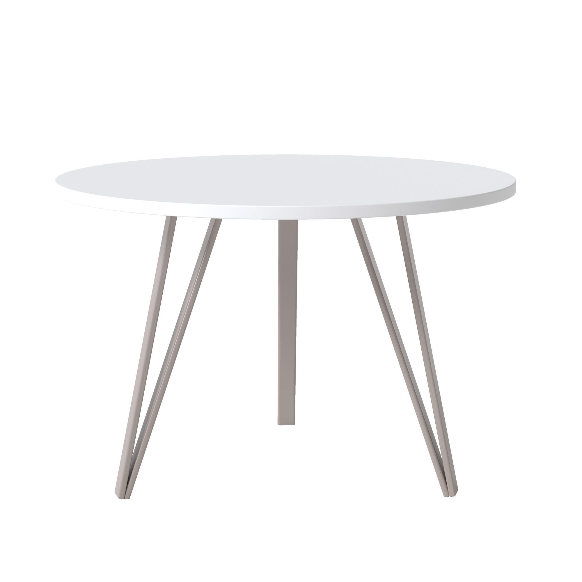 COUCHTISCH RIO mit weißer Tischplatte - Weiß, Holzwerkstoff (67/67/45cm) - Idohome