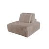 HOCKER MIT RÜCKENKISSEN WIOLO SOFT Taupe Cord - Taupe/Schwarz, Kunststoff/Textil (111/84/111cm) - KAWOLA