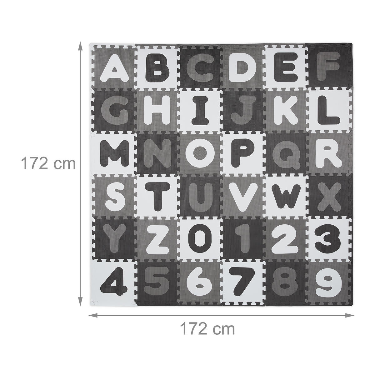 60XPUZZLEMATTE - Multicolor, Kunststoff (30/30cm) - Relaxdays
