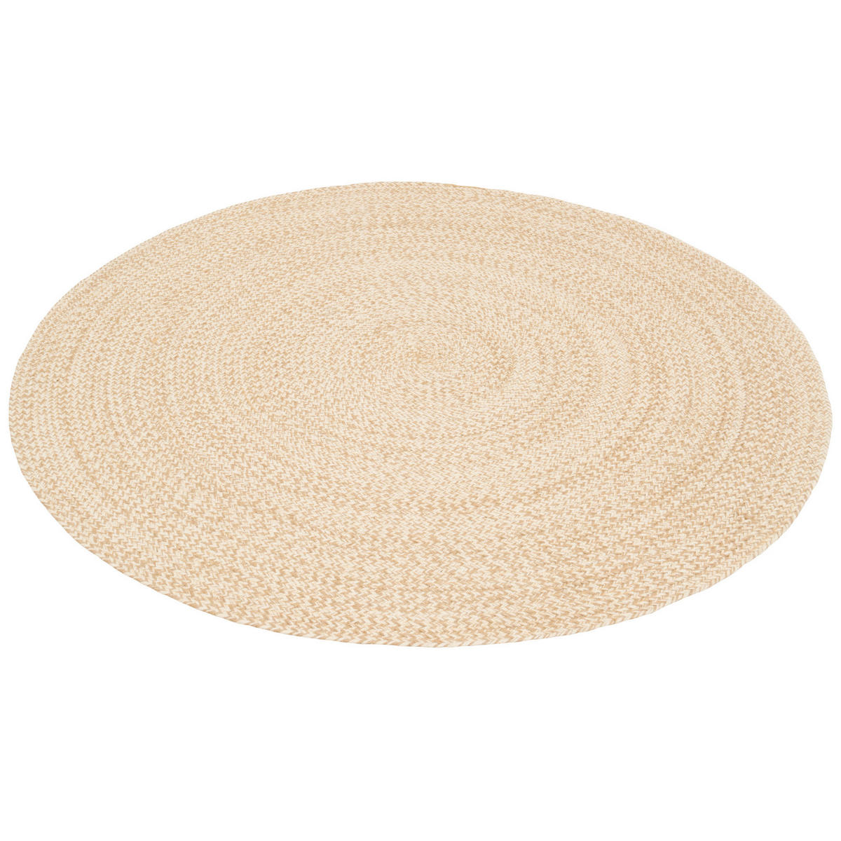 NATURFASER TEPPICH HANDGEFERTIGT JUTE KAYA RUND - Beige, Textil (150/150cm) - Pergamon