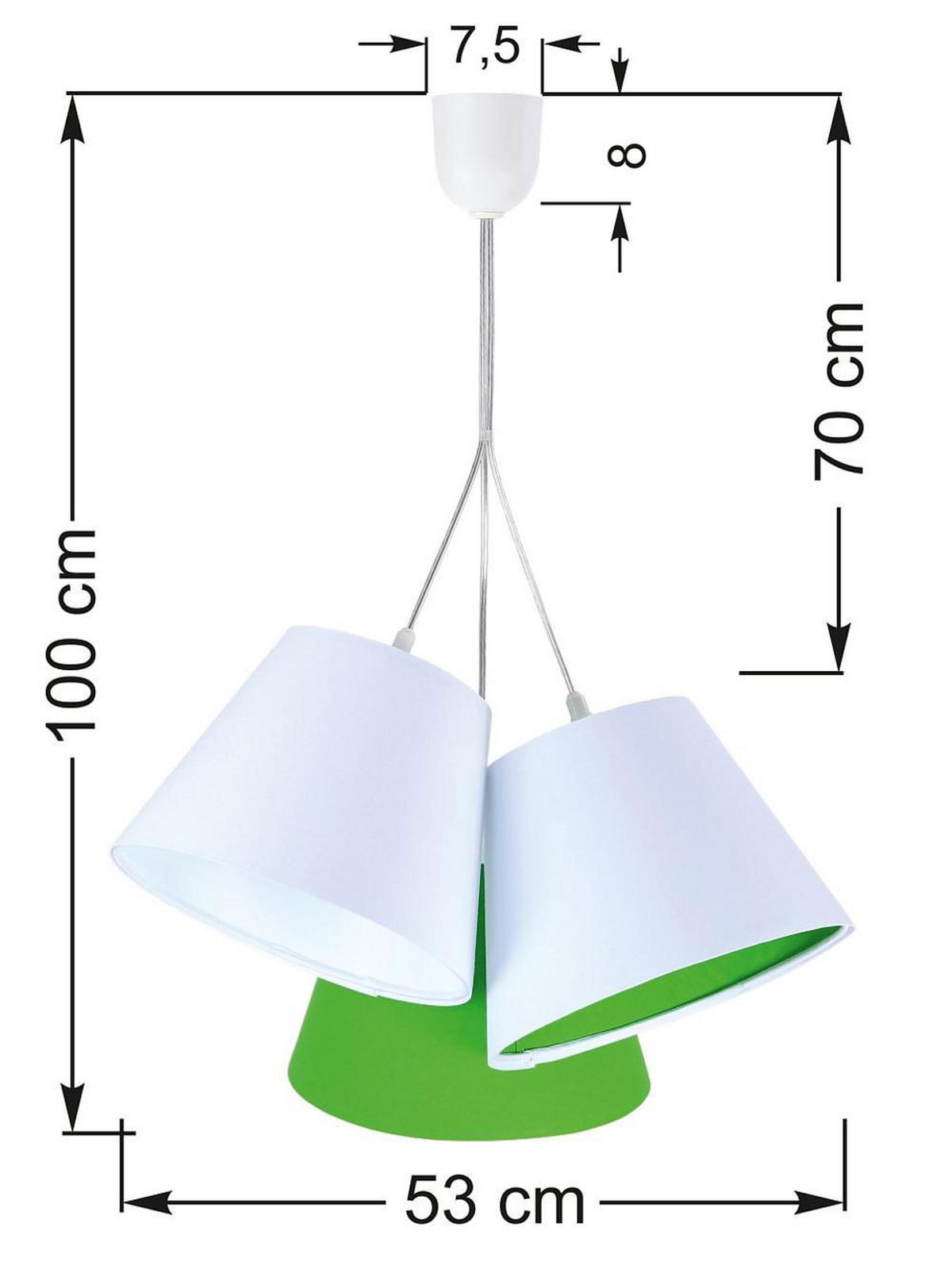 HÄNGELEUCHTE Grün 26/19 cm - Grün, Kunststoff (26/0.8/19cm) - ONZENO