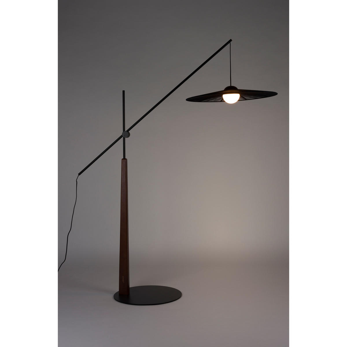STEHLAMPE Belle Schwarz - Schwarz, Metall (180/65/200cm) - Zuiver
