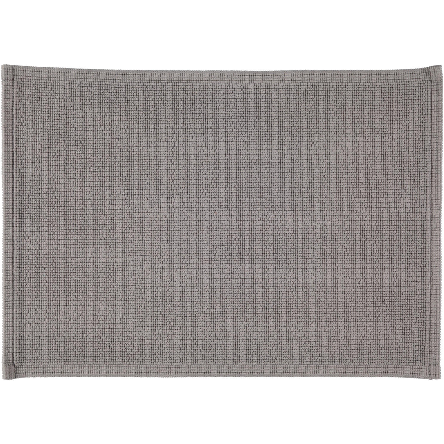 BADEMATTEN PLAIN KIESEL - 85 - Grau, Textil (50/70cm) - Rhomtuft
