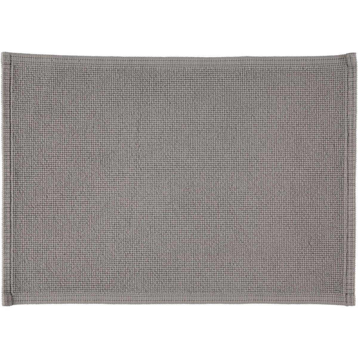 BADEMATTEN PLAIN KIESEL - 85 - Grau, Textil (50/70cm) - Rhomtuft