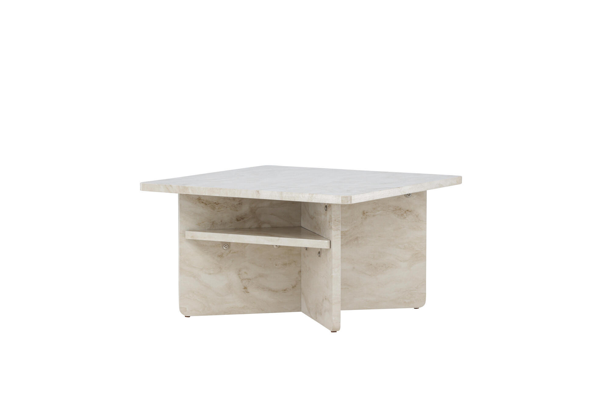 COUCHTISCH ALESUND Beige 75x75x42 cm - Beige, Holzwerkstoff (75/75/42cm) - FURNLUX
