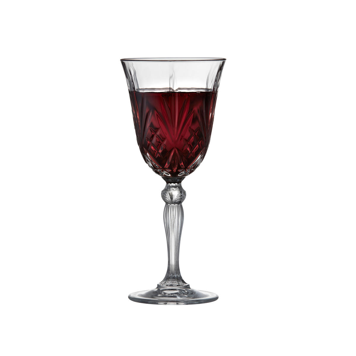 ROTWEINGLAS Melodia 4er Set, Kristallglas, Klar, 270 ml - Transparent, Glas (0.27L) - Lyngby Glas