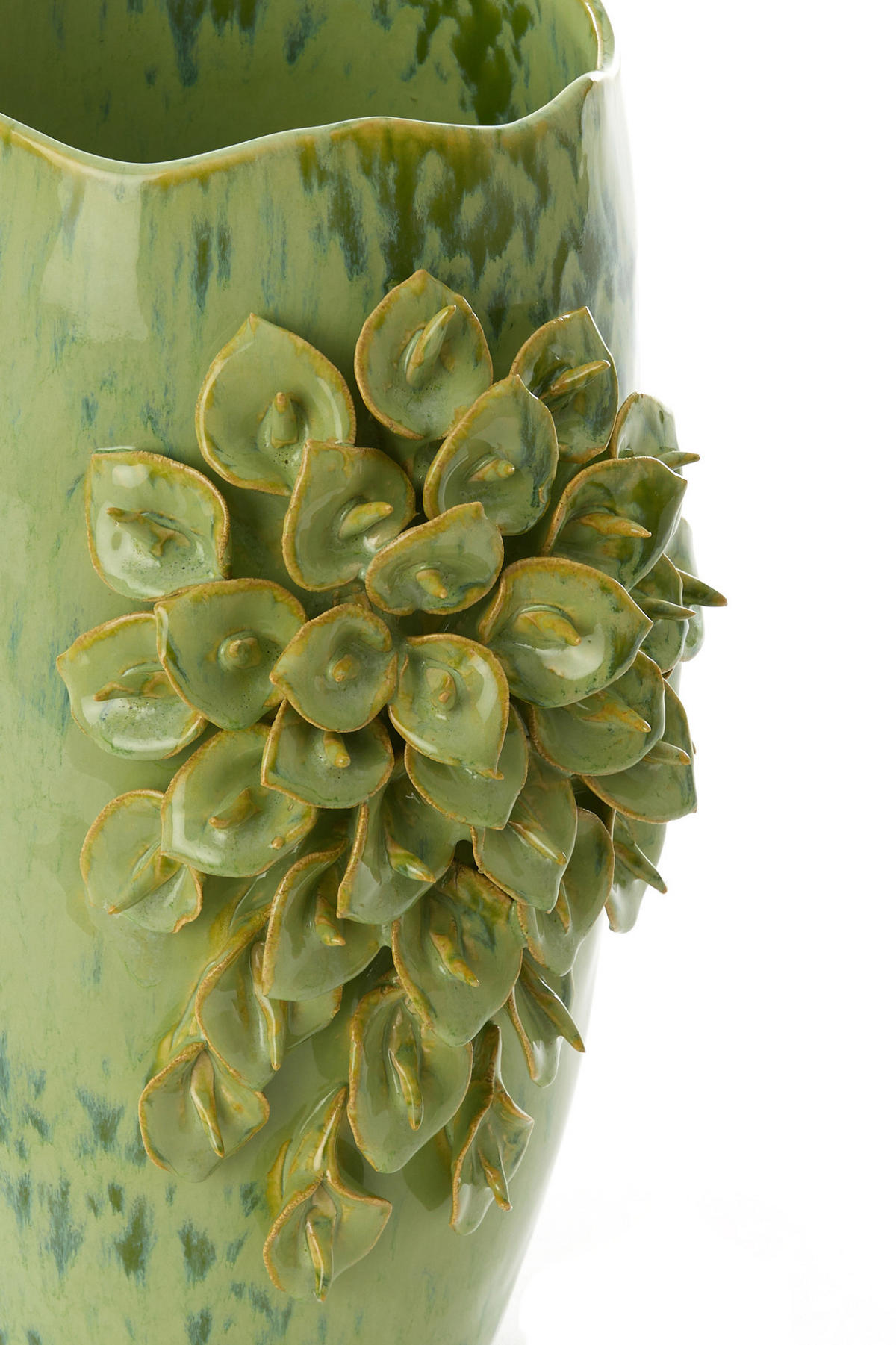 VASE Amiata Grün 23/19/35,5 cm - Grün, Keramik (35.5cm) - Light & Living