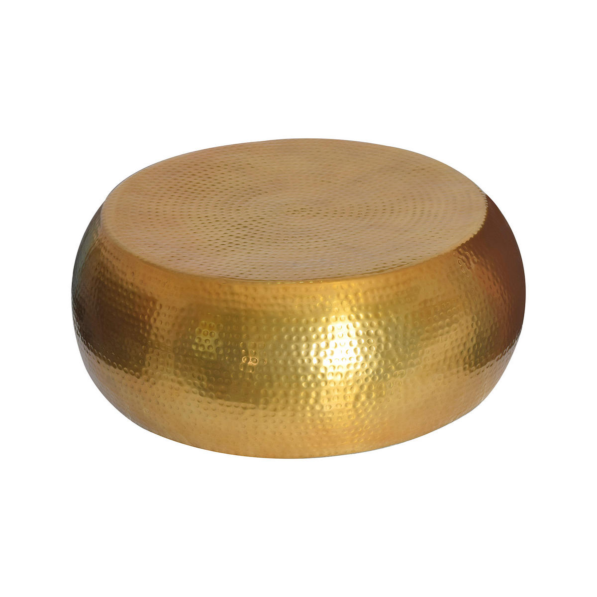 COUCHTISCH ORIENT Metall Messing 80 cm - Messingfarben, Metall (80/80/30cm) - riess-ambiente