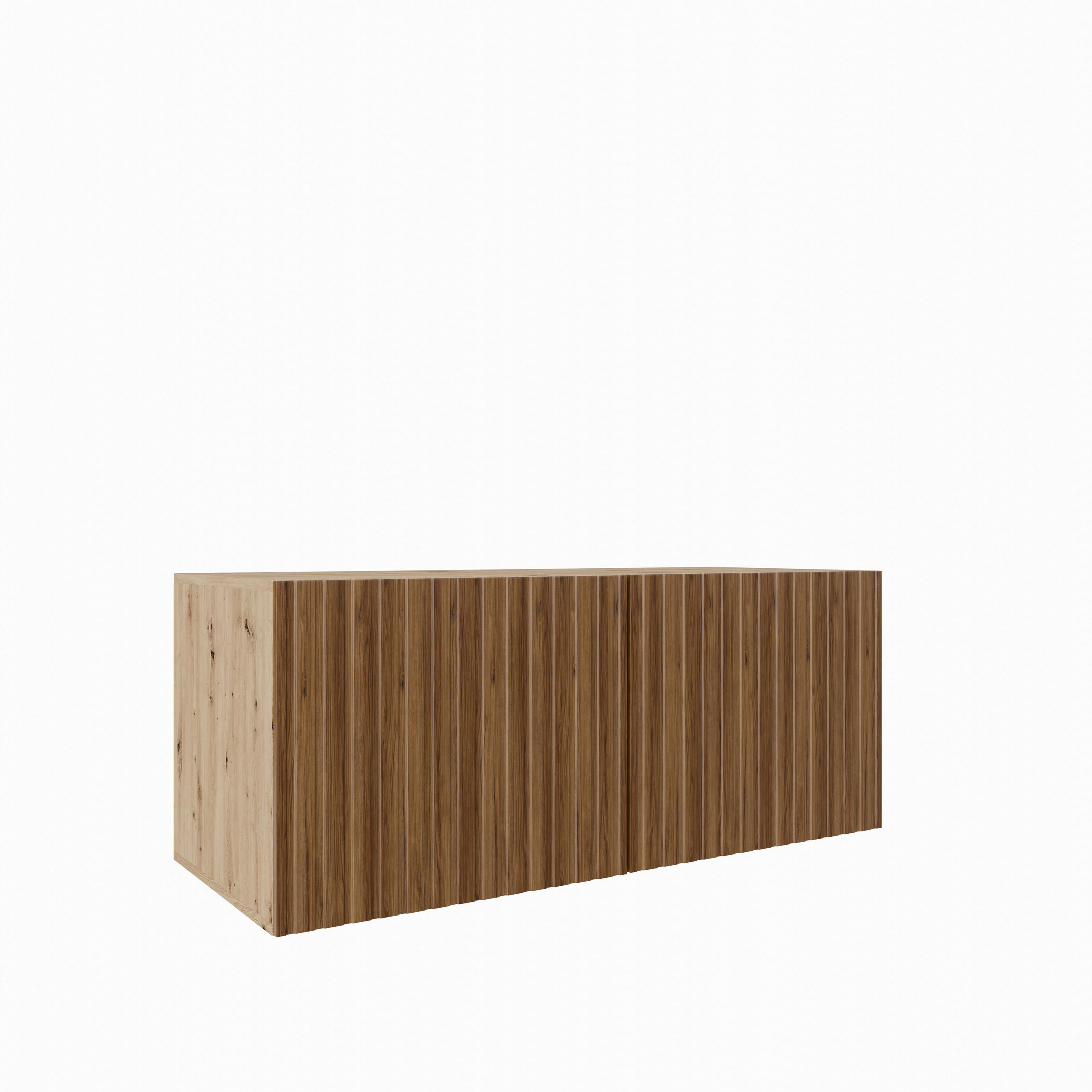 TV-SCHRANK Mio 100 cm, zweitürig, artisan, catania - Eiche Artisan/Braun, Kunststoff (100/40/41cm) - Margaret Hadas24
