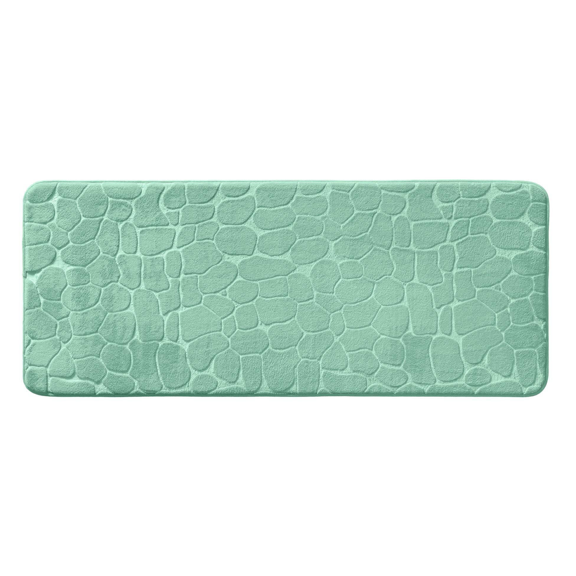 BADMATTE Geprägtes Muster 50/120 cm - Grün, Textil (50/120cm) - Douceur d´intérieur