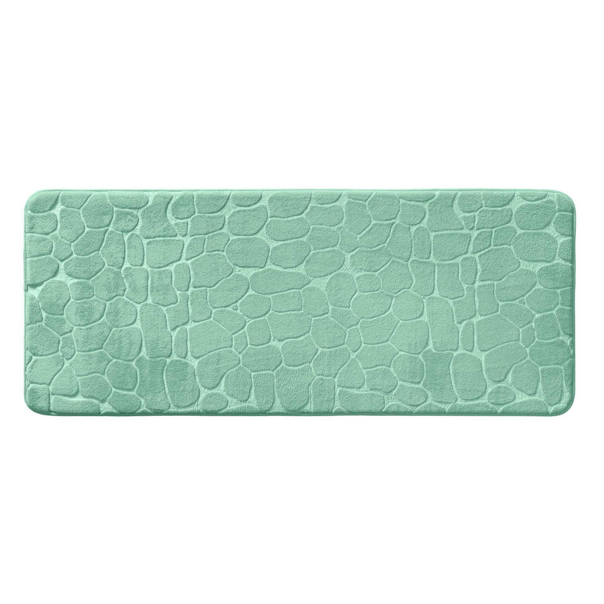 BADMATTE Geprägtes Muster 50/120 cm - Grün, Textil (50/120cm) - Douceur d´intérieur