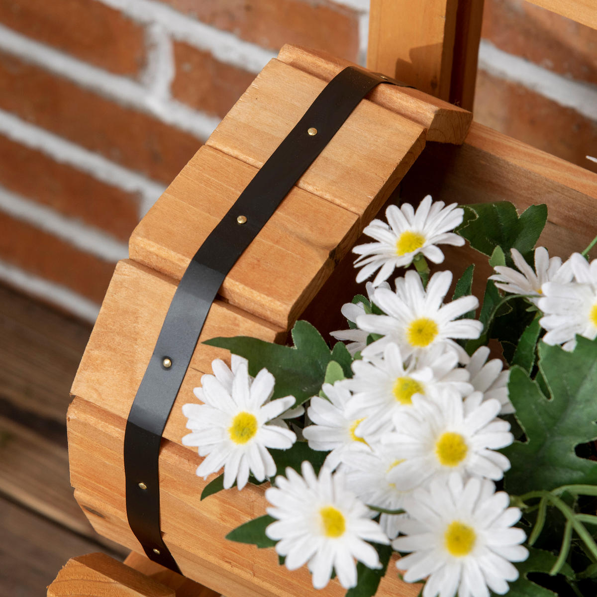 BLUMENKASTEN, Gelb - Gelb, Holz (45/80/45cm) - Outsunny