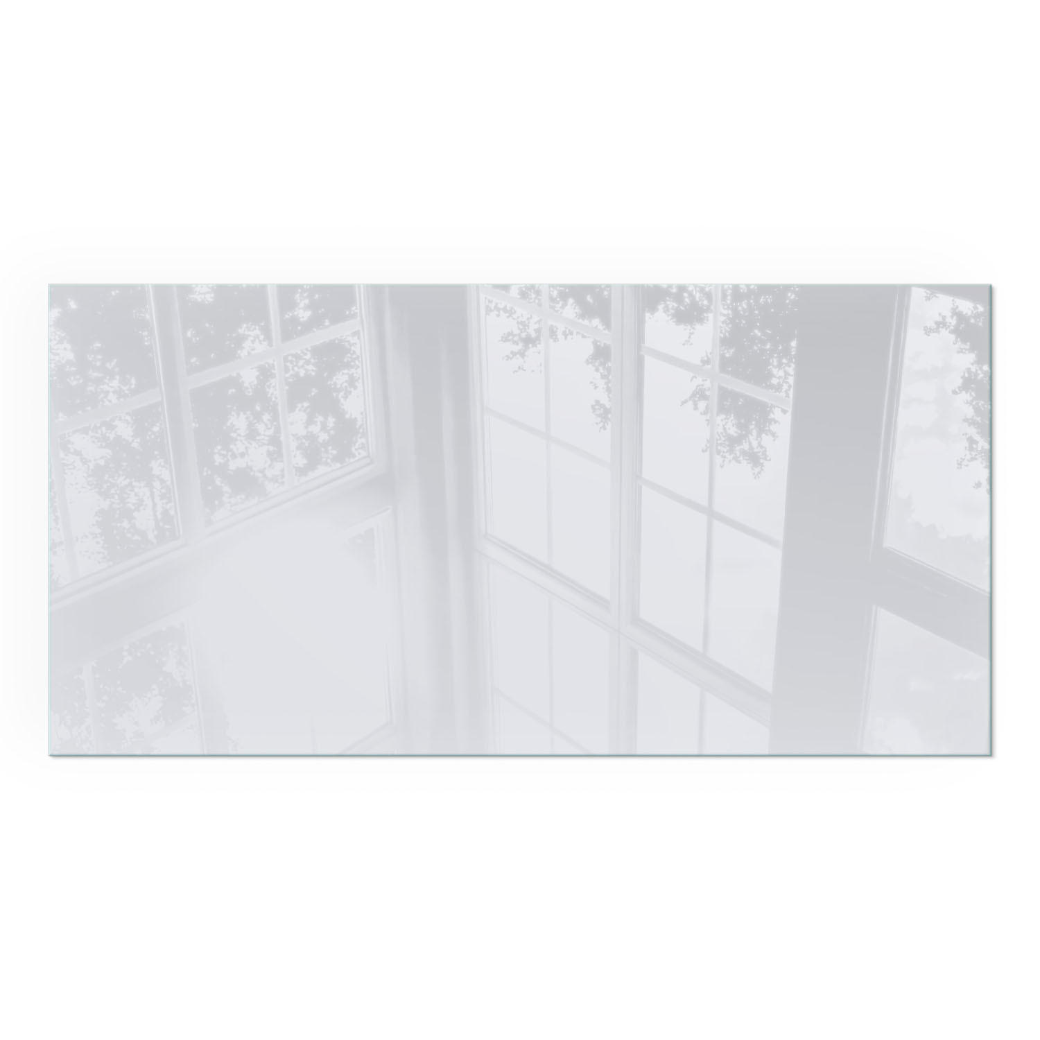 GLASPLATTE für Kamin 100x50 cm - Grau, Glas (100/50/0.4cm) - TULUP