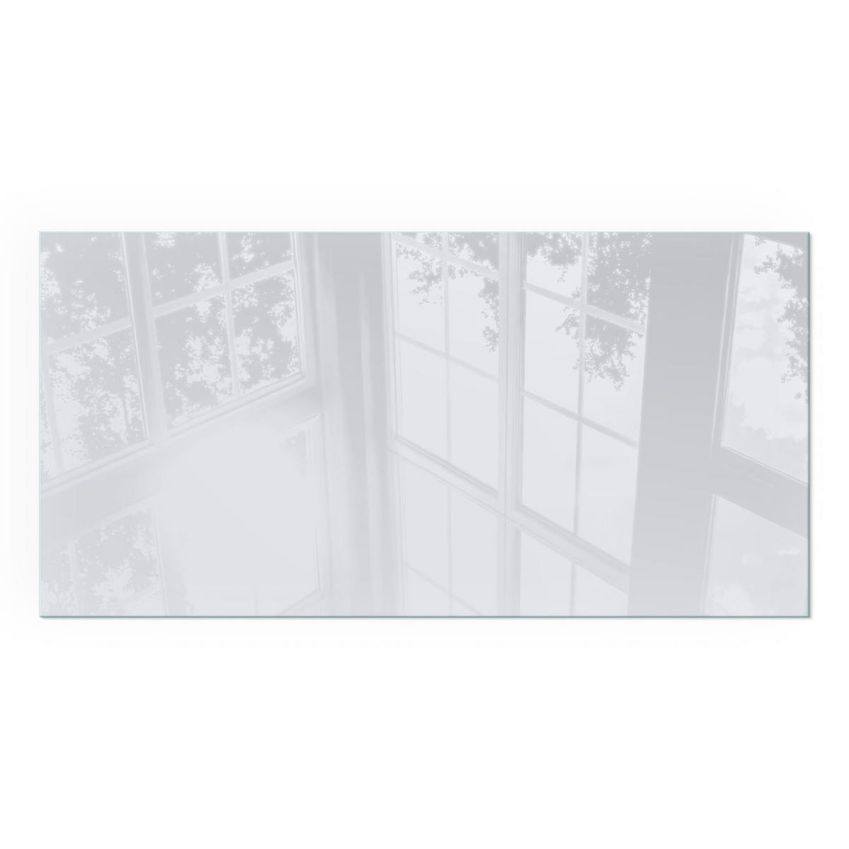 GLASPLATTE für Kamin 100x50 cm - Grau, Glas (100/50/0.4cm) - TULUP