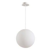 AUSSEN-HÄNGEKUGEL Globe Ø 40cm - Weiß, Kunststoff (40/40/40cm) - s.luce