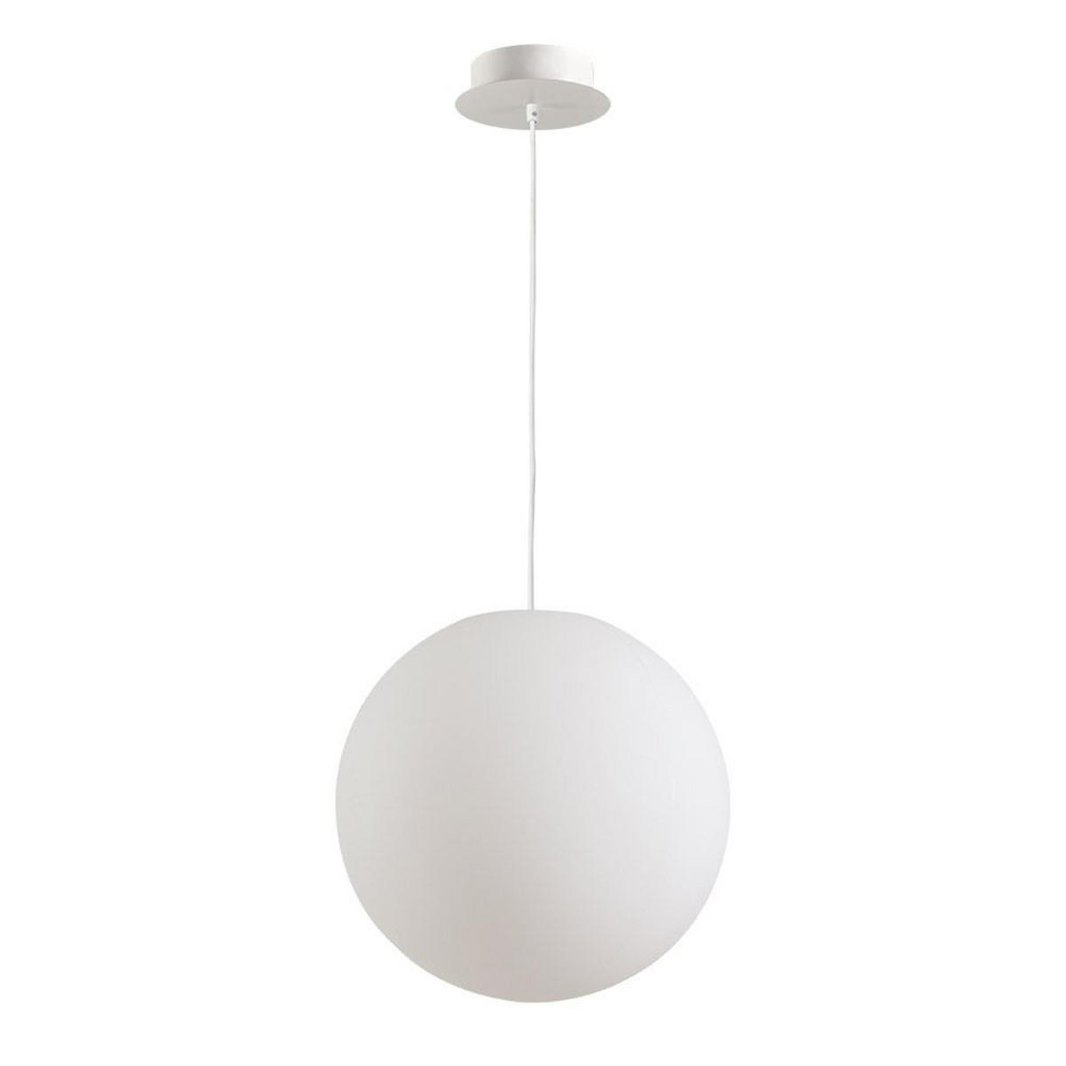 AUSSEN-HÄNGEKUGEL Globe Ø 40cm - Weiß, Kunststoff (40/40/40cm) - s.luce