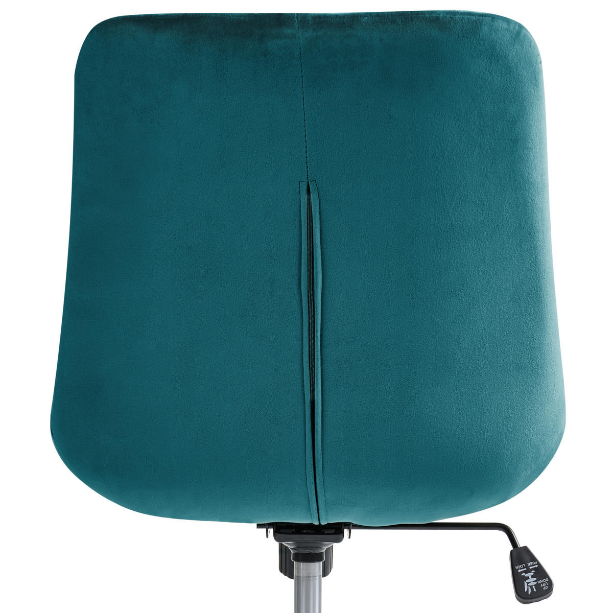 KANCELÁŘSKÁ ŽIDLE Sametová látka Modrozelená Melrose - jadeitově zelená, textil (60/82/60cm) - Beliani