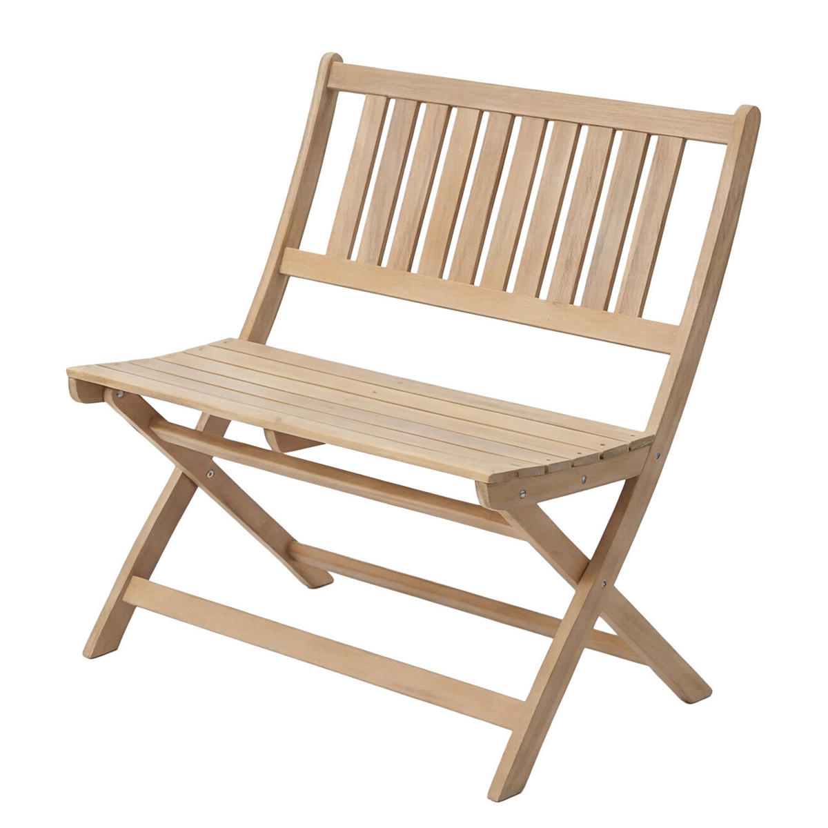 GARTENBANK - Akazie massiv - Akaziefarben, Holz (80/86/54cm) - home24