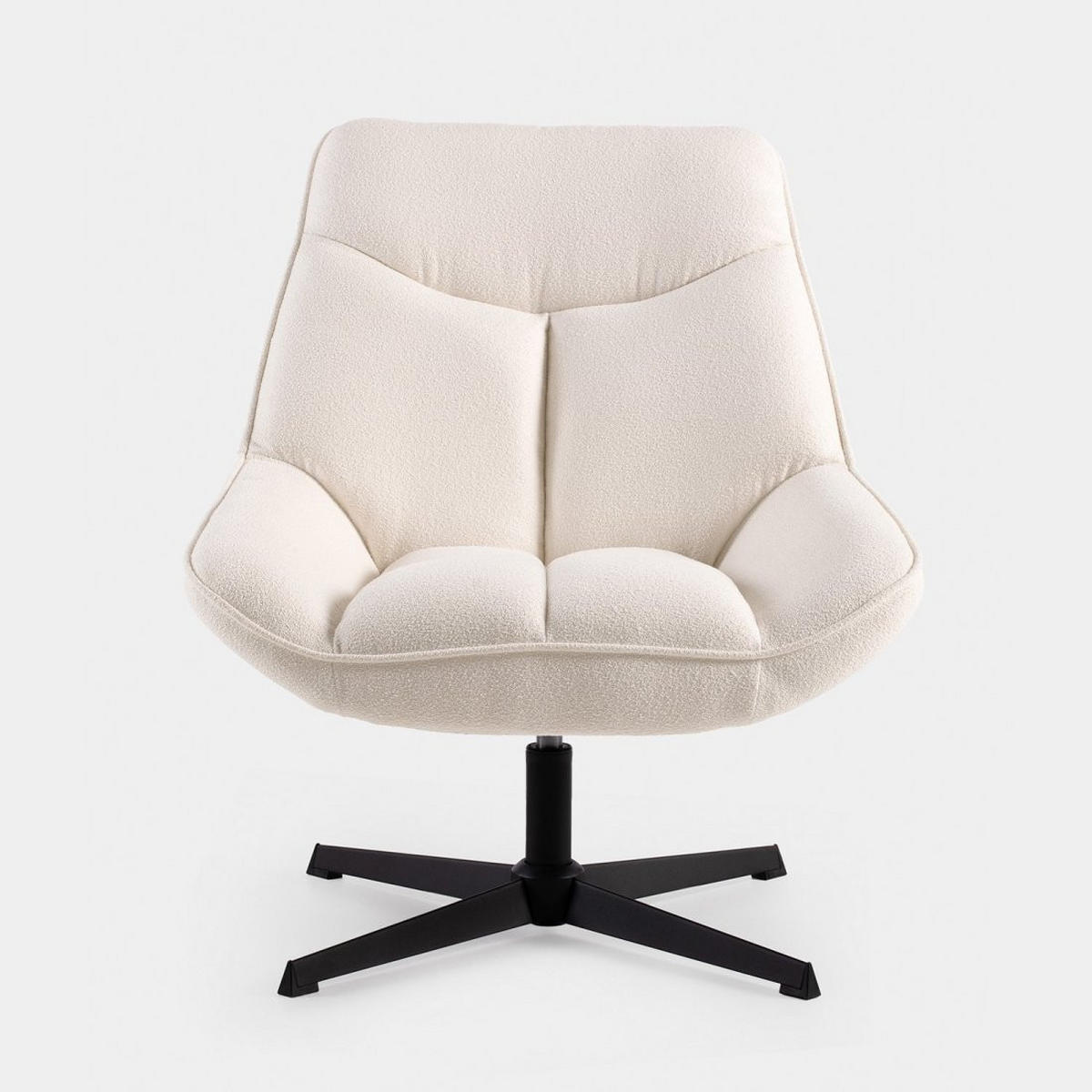 DREHSTUHL Anouk Beige 75 cm x 86 cm - Beige, Textil (75/86/87cm) - Klast Home