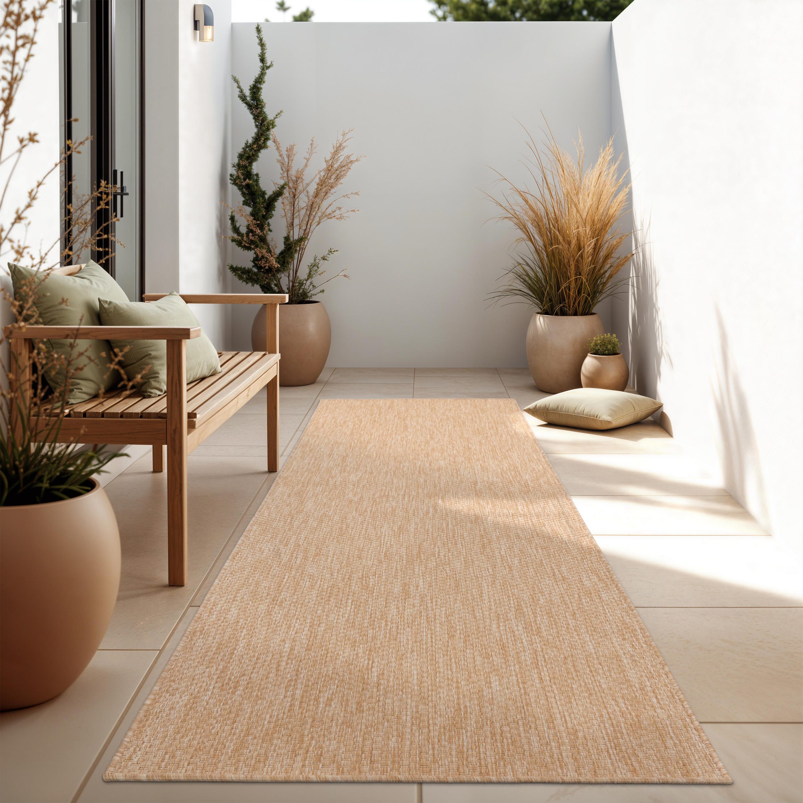 OUTDOORTEPPICH 60/100 cm Venedig 165 - Naturfarben, Textil (60/100cm) - Paco Home