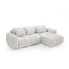 ECKSOFA Caria Mit Schlaffunktion - Weiß, Holzwerkstoff/Textil (304/190cm) - Fun Möbel