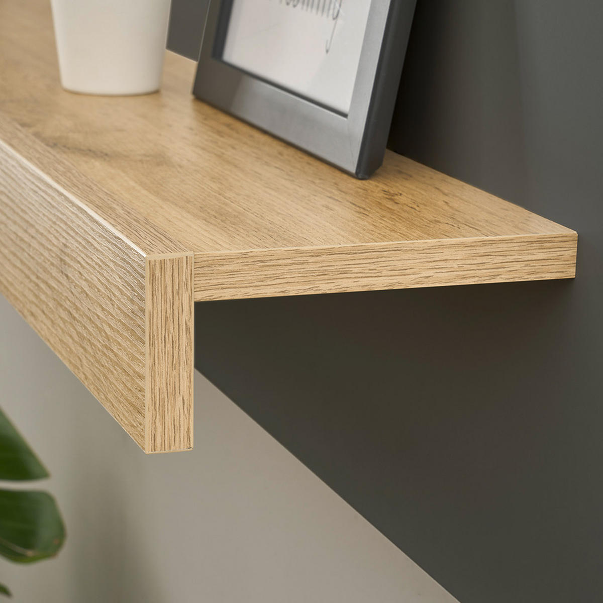 WANDREGAL Crisp-61 - Anthrazit, Holzwerkstoff (140/40/17cm) - Lomado