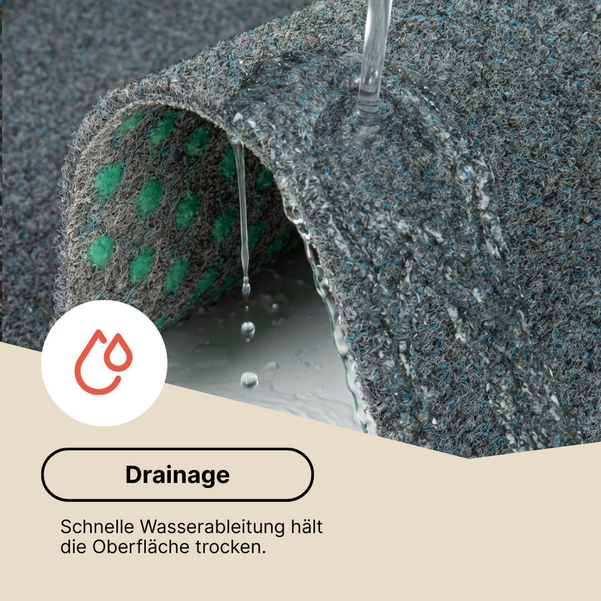KUNSTRASEN Magic Forest 6,5 mm – Rasenteppich für Balkon, Terrasse & Garten, wetterfest 300/350 cm - Grau, Textil (300/350cm) - Tapiso