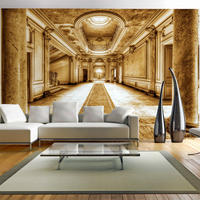 SELBSTKLEBENDE FOTOTAPETE 147/105 cm - Beige/Braun, Kunststoff/Textil (147/1cm) - KUNSTLOFT