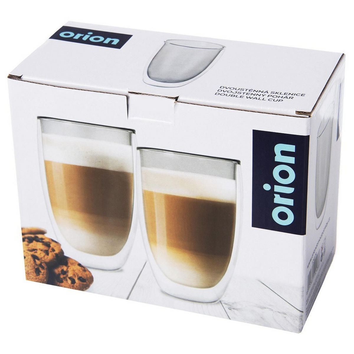 THERMOGLAS-SET Latte 2er-Pack transparent - Klar, Glas (0.46L) - Orion 