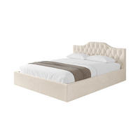 POLSTERBETT mit Bettkasten und Lattenrost, Boxbett ohne Matratze - FALIO-V1 180x200 Beige - Creme, Holzwerkstoff/Textil (180/200cm) - ALTDECOR