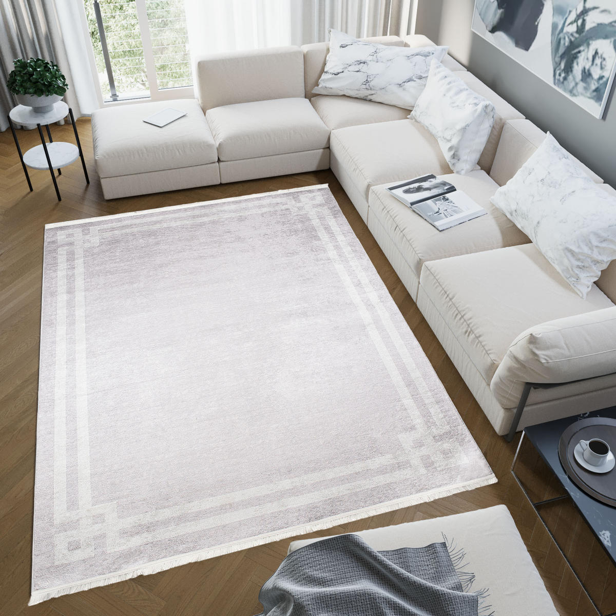 TEPPICH TOSCANA Creme 140/200 cm - Creme, Textil (140/200cm) - Tapiso