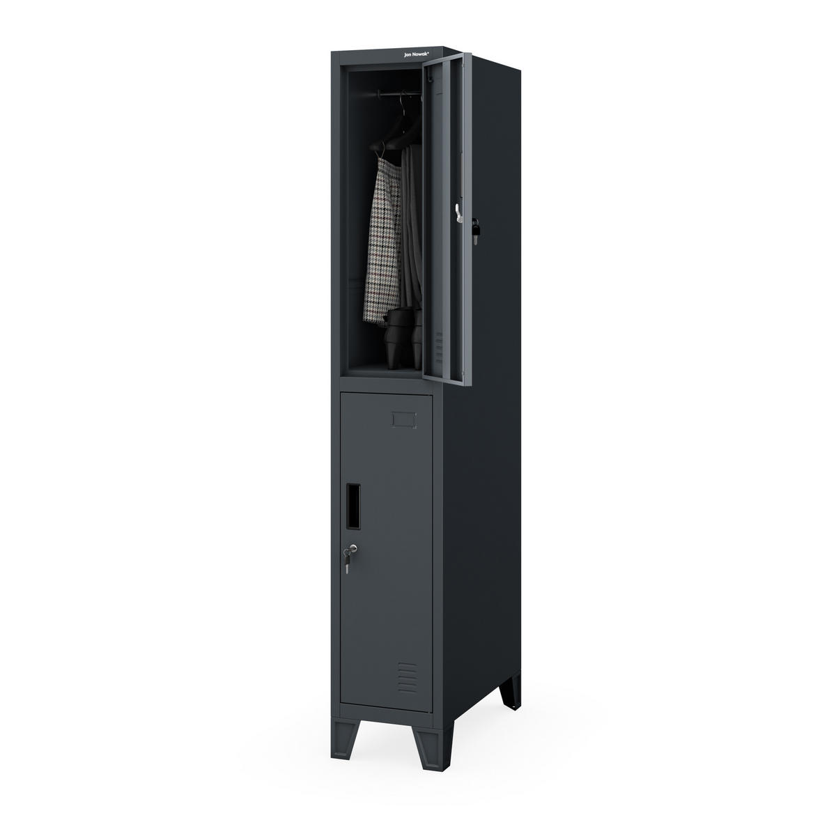 METALL-SPIND BARTEK 1 Plus D600 172 × 29,2 × 60 cm - Anthrazit, Metall (29/172/60cm) - Jan Nowak