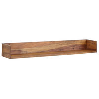 WANDREGAL Massivholz Modern Stil Aufbewahrung - Braun, Holz (120/15/20cm) - KADIMA DESIGN