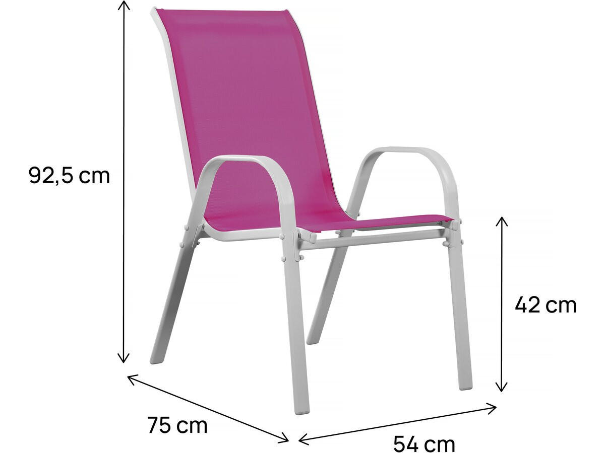 GARTENSESSEL cordoba Rosa - Pink, Metall (75/92/53cm) - Habitat Garten