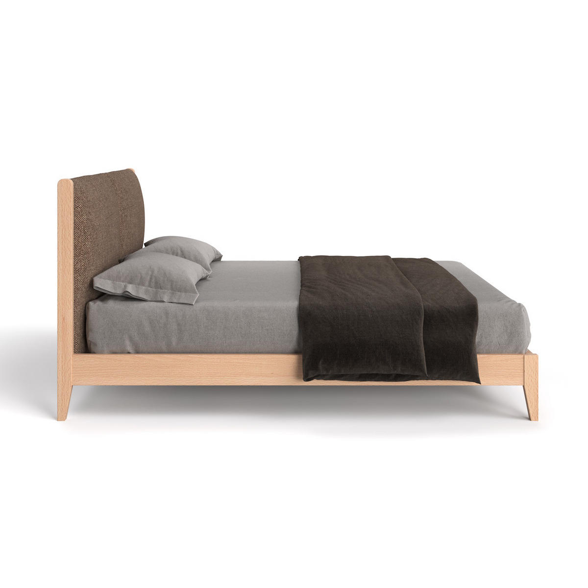 MASSIVHOLZBETT Vena aus Buche 200x220 cm, Storm 18 - Buchefarben/Naturfarben, Holz (200/220cm) - Danzz