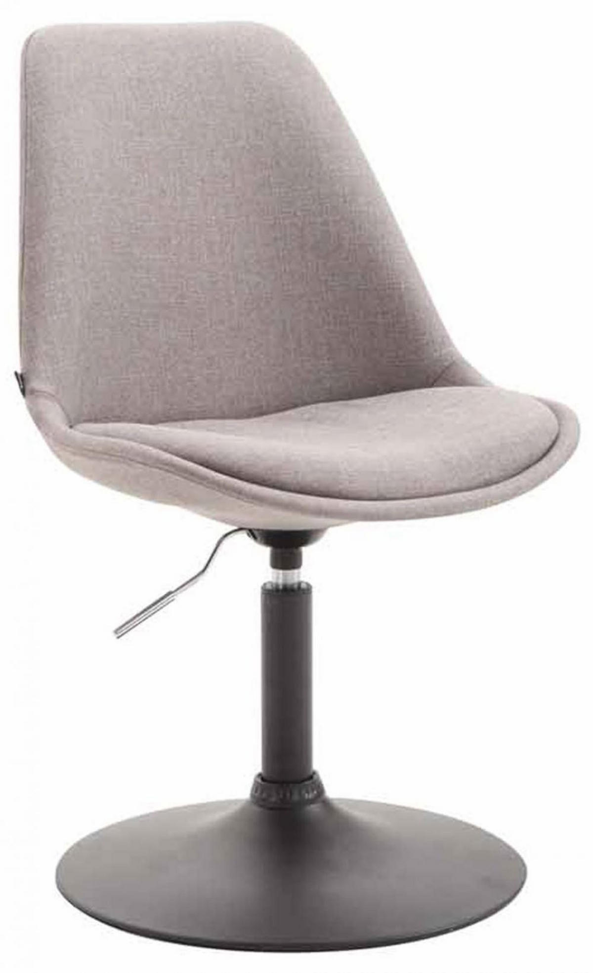 STUHL 4er Set Stoff grau - Schwarz/Grau, Textil/Metall (48/76/57cm) - CLP