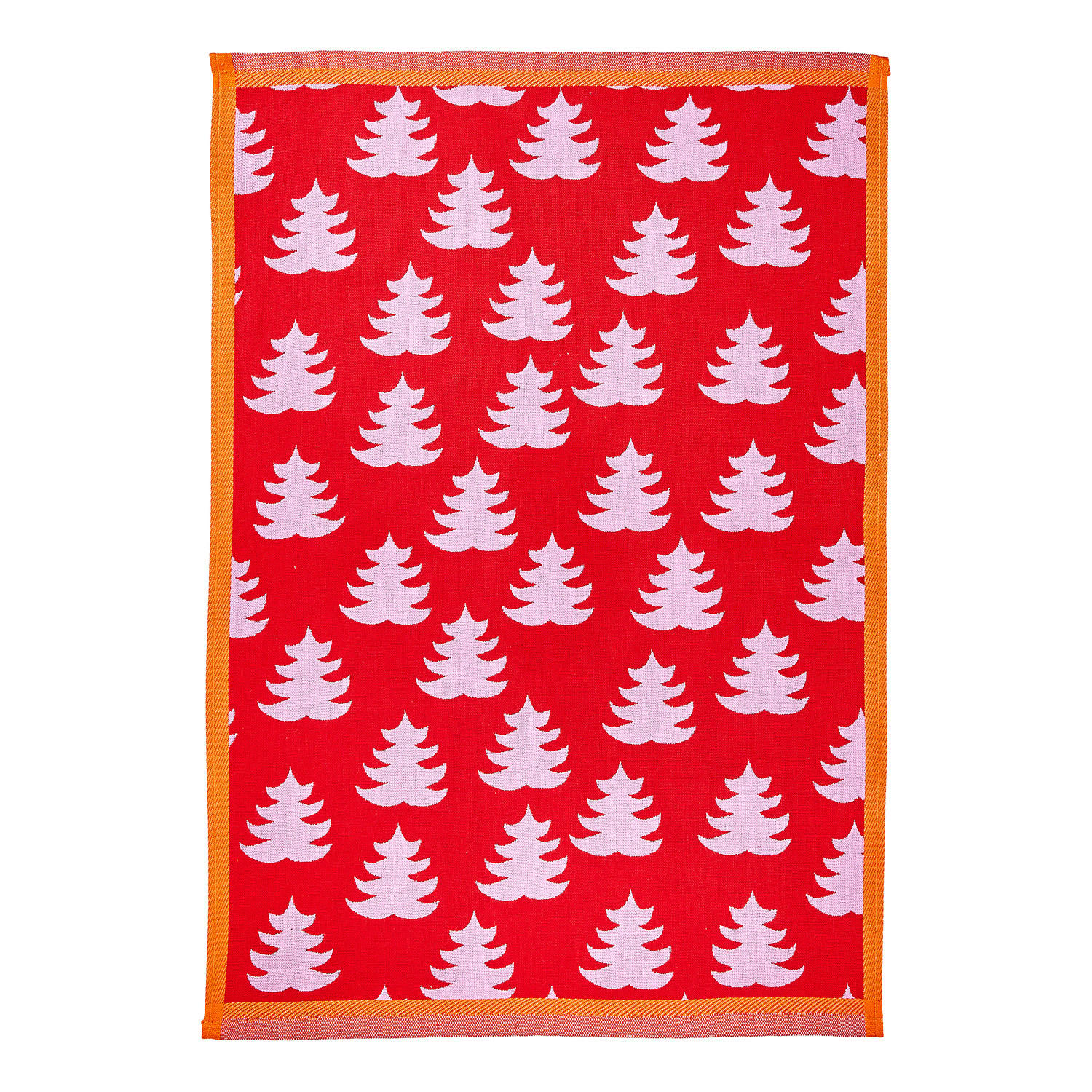 KÜCHENTUCH Sweet Xmas Weihnachtsbäume - Rot, Textil (50/67cm) - Butlers