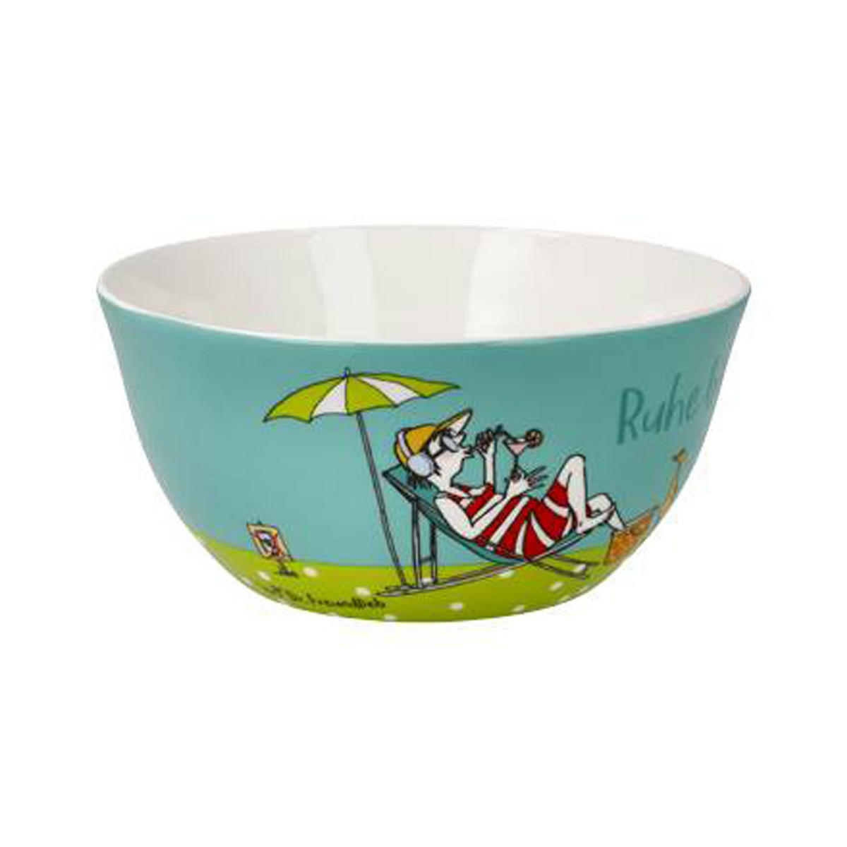 KÜNSTLERSCHALE Freundlieb -Ruhe Bitte!, Fine Bone China - Multicolor, Keramik (7cm) - Goebel