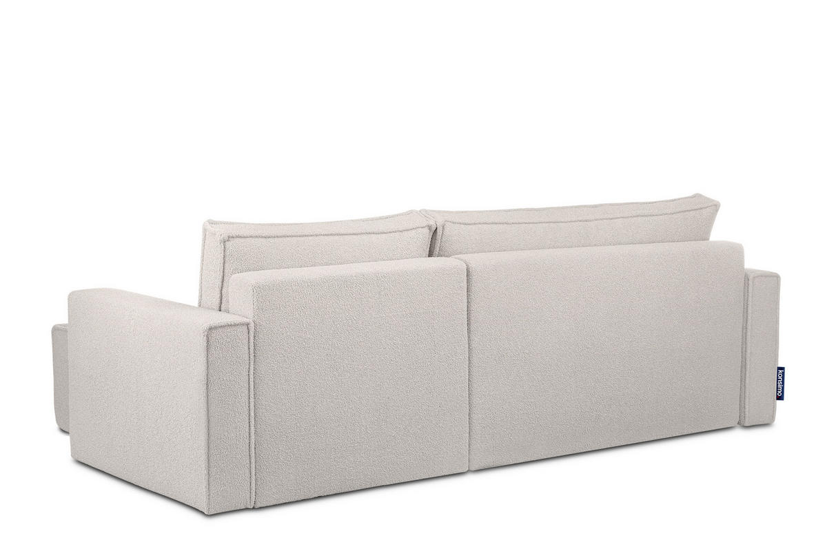 ECKSOFA-LINKS/RECHTS NAPI II mit Schlaffunktion, weiß - Weiß, Textil (246/148cm) - KONSIMO®