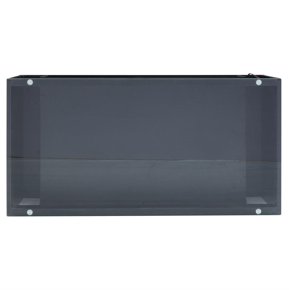KONFERENČNÍ stolek 100/50/40 cm černý z dřevotřísky s tvrzeným sklem a LED osvětlením - černá, kompozitní dřevo (100/50/40cm) - OKWISH
