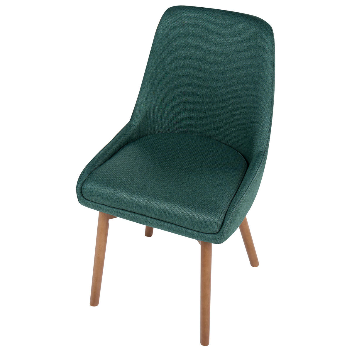 ÉTKEZŐSZÉK 2 darabos Szett Kárpit Zöld Melfort - sötétzöld, textil/fa (50/82/58cm) - Beliani