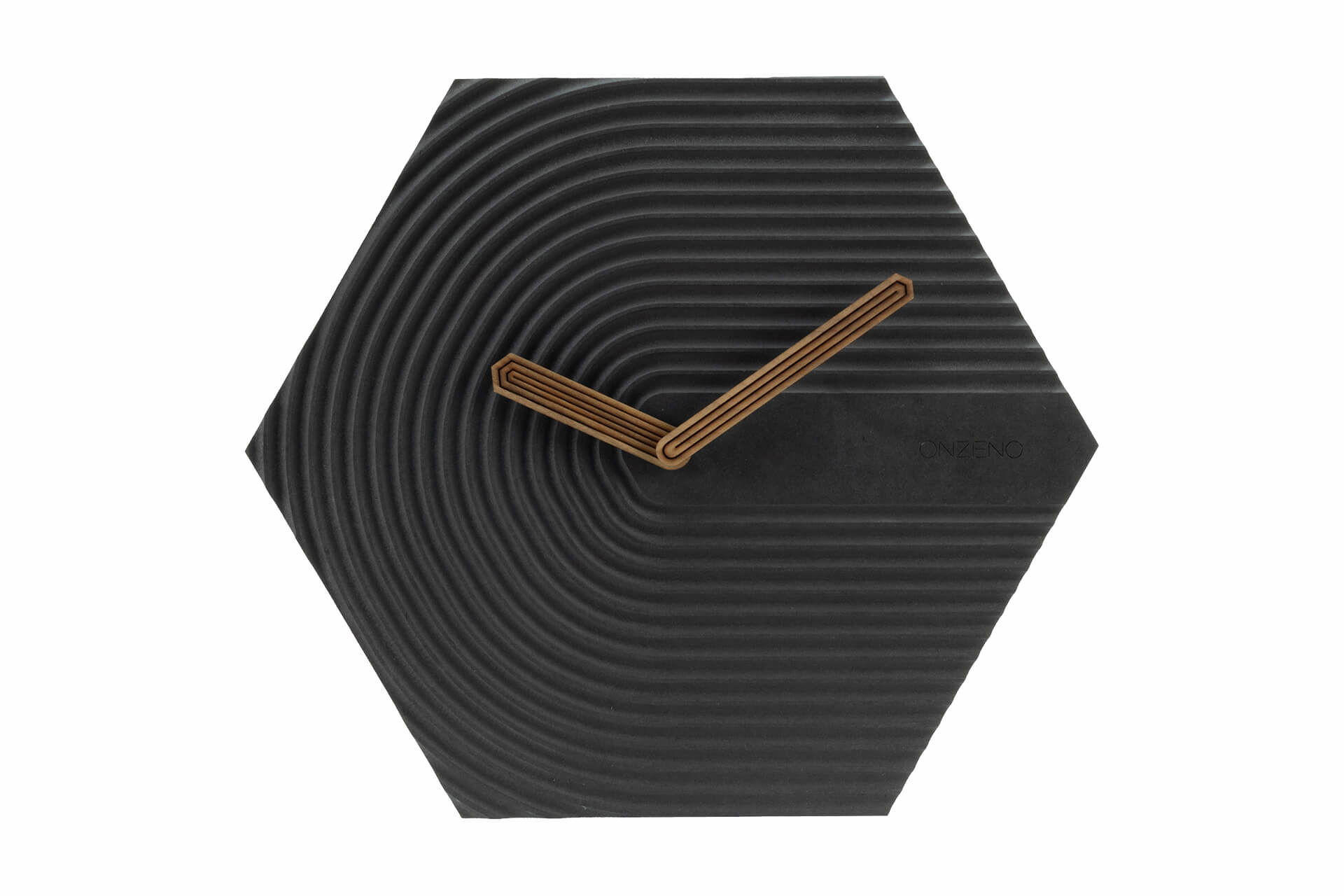 WANDUHR Design Schwarz 42/36 cm - Schwarz, Holzwerkstoff (1.6/36/1cm) - ONZENO