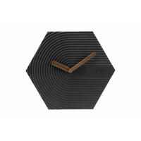 WANDUHR Design Schwarz 42/36 cm - Schwarz, Holzwerkstoff (41.6/36/1cm) - ONZENO