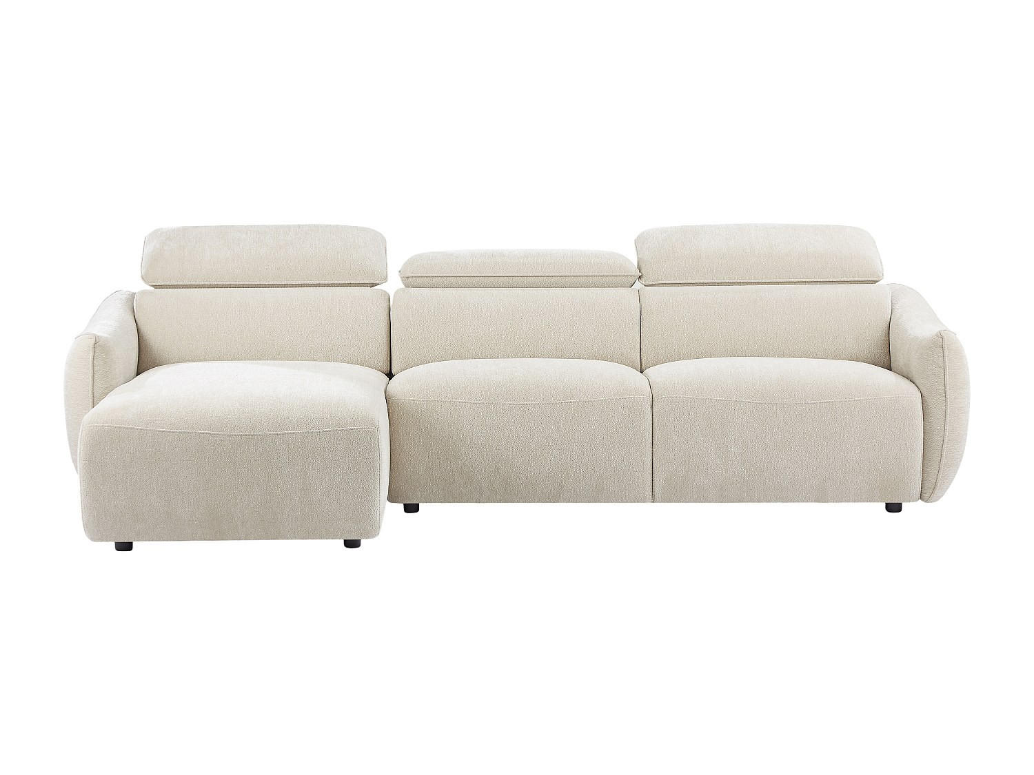 SOFA ohne Schlafmöglichkeit - 5 Personen - Stoff - Beige - Beige, Textil (286/78/166cm) - Vente-Unique