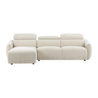 SOFA ohne Schlafmöglichkeit - 5 Personen - Stoff - Beige - Beige, Textil (286/78/166cm) - Vente-Unique