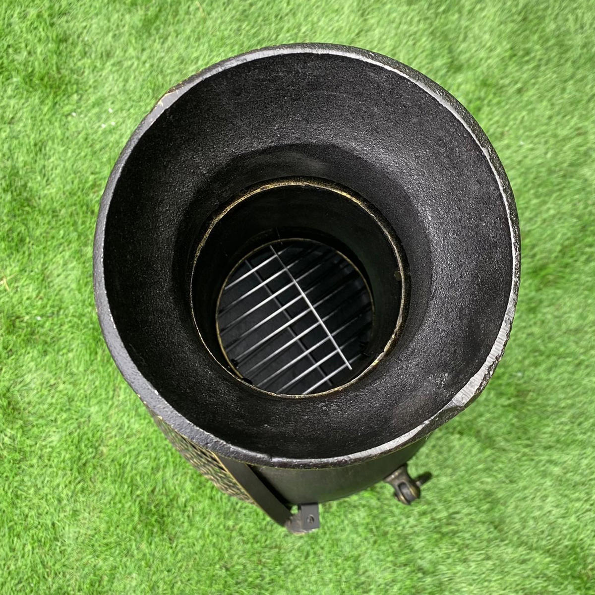 TERRASSENOFEN Gartenkamin Gusseisen - Schwarz, Metall (48/1/50cm) - Monstershop