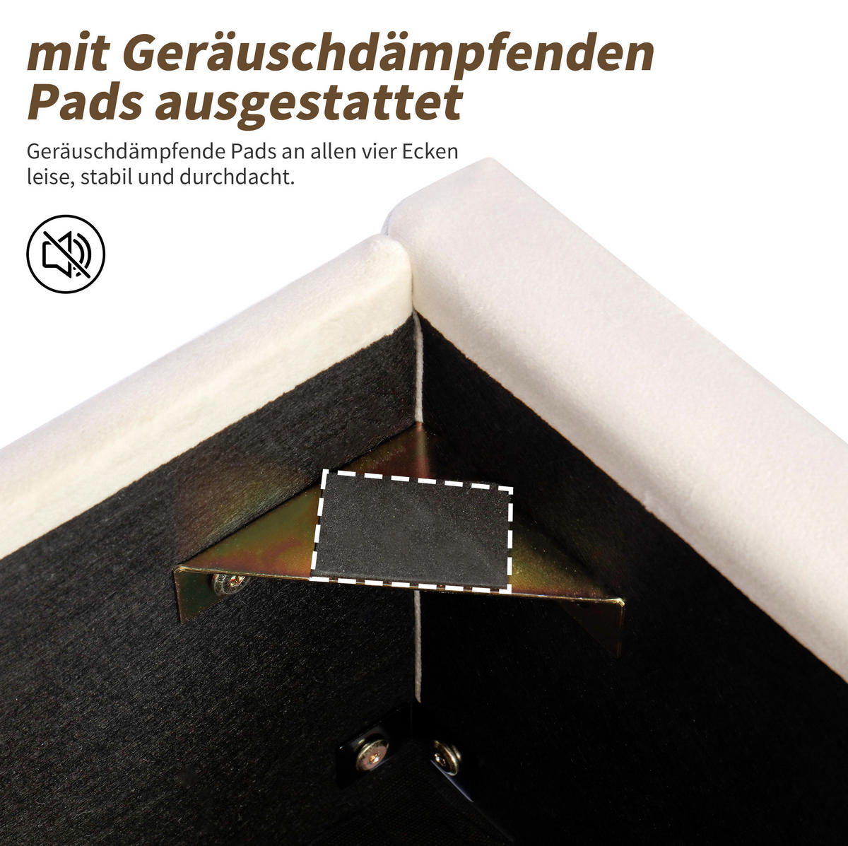 KINDERBETT 90/200 cm aus Bouclé mit hydraulischem Stauraum Beige - Beige, Textil (90/200cm) - Modenvie