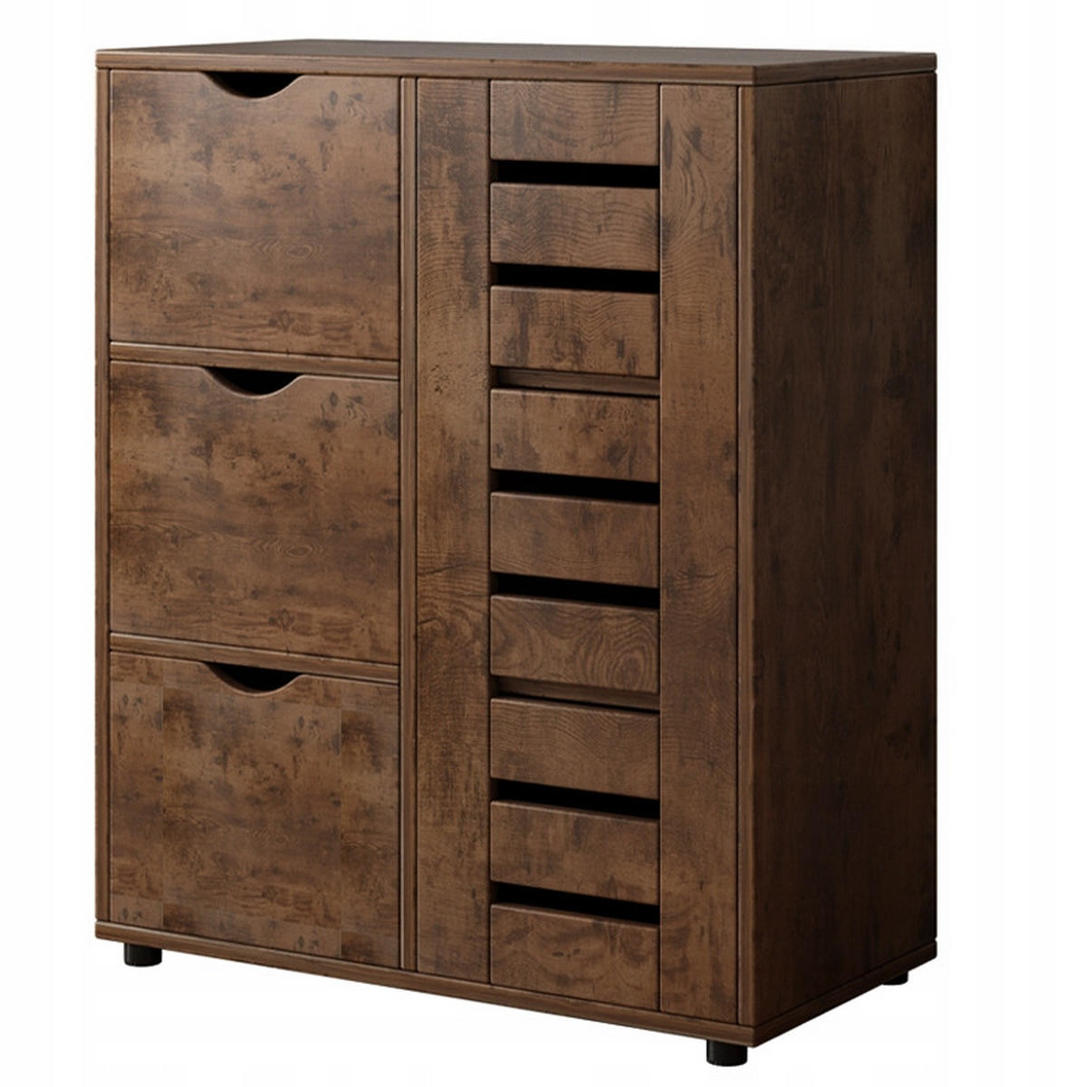 KOMMODE, braun 60.05/30.05/80.15 - Braun, Holzwerkstoff (60/80/30cm) - Rexo